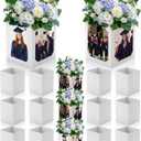 Spiareal 12 Pcs Graduation Box Centerpieces for Table 6/7 Inch Photo Display Congrats Grad Party Favor Gift College Picture Box Photo Props Frame for Graduation Table Decoration(White)