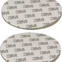 80mm(3.15") Circular Adhesive Plastic Disc/One Side Coated Stick Pad for Suction Cup Items, 2pcs