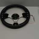 RASTP Golf Cart Steering Wheel 12.6/320mm for Club Car DS and Club Car Precedent EZGO Yamaha Golf Carts,Black
