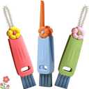 3 in 1 Cup Lid Cleaning Brush, Portable Water Bottle Brush, Multifunctional Bottle Cleaner Brush Set for Tight Spaces, Bottle Gaps, Tumblers, Travel Mug Caps(3 PCS)