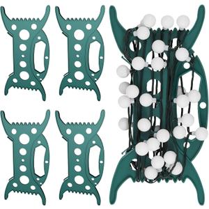 IPOOLTENG All Purpose Light Storage Holder - 4 PCS Christmas Light Cord Organizer Reels for Holiday String Lights, Extension Cords, Garland, Ropes - Tangle-Free Christmas Lights Storage Solution