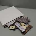 Moucuny 8 Pcs Wooden Christmas Trees Tabletop Decor Rustic Christmas Decor Wooden Trees Sign for Home Office Fireplace Farmhouse Party Xmas Centerpieces (Retro)