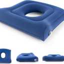 Inflatable Donut Cushion Seat,Height Adjustable Hemmoroid Pillow,Portable BBL Life Cushion:Pressure Relief for Hemorrhoid Treatment,Tailbone Pain,Bed Sore,After Surgery (Blue)