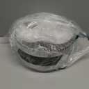 BINO Plastic Round Turntable Organizer with 5 Compartments - Clear | Spinning Divided Turntable Container | Rotating Organizer Storage for Bottle Condiments Fridge Kitchen Counter Pantry Bathroom