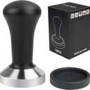 51mm Coffee Hand Tamper 304 Stainless Steel Base Professional Espresso Press for Portafilter Coffee Machine Barista Tool (51mm)
