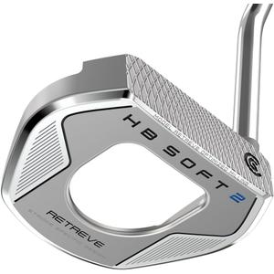 Cleveland Golf Retreve HB Soft 2 Putter, Silver, 34", Single Bend - Oversized Grip, Right Hand