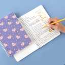 Monolike Fantastic A5 Line Spiral Notebook, Magical love - Hardcover 5.83 x 8.27inch 126 Page,120GSM Thick paper