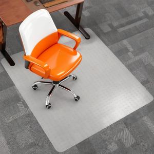 Extra Large Chair Mat Heavy Duty Vinyl Floor Mat with Grips for Office, Studio & Pet Areas Non-Slip Floor Mat with Grip Spikes for Home Office Easy Clean & Extra Thick Carpet Mat (45" x 60")