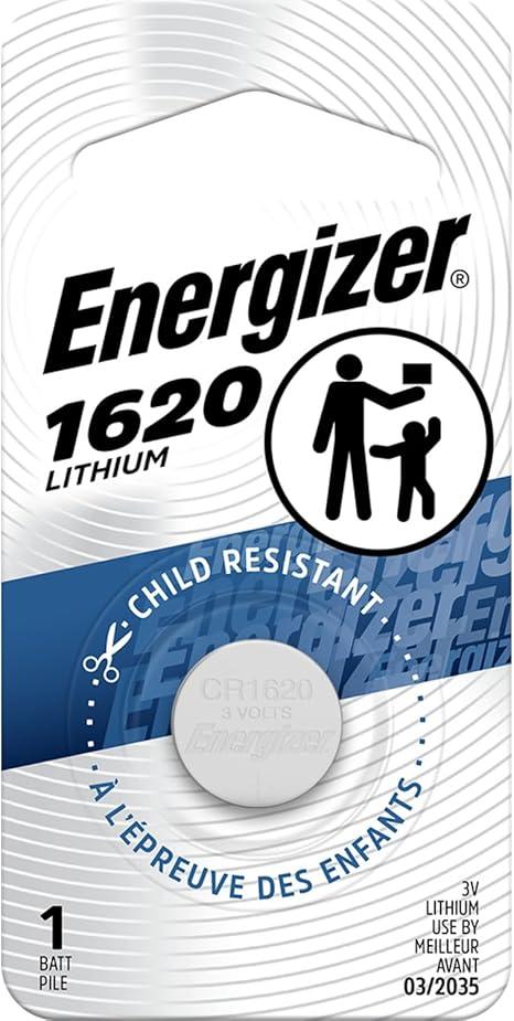 Energizer 1620 3V Batteries, 3 Volt Battery Lithium (Pack of 7)