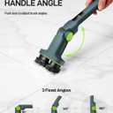 Electric Cleaning Brush, Dual Head Power Brush Scrubber with Infrared Control, 8-in-1 Cordless Power Scrubber for Bathroom & Shower, Electric Scrubber with Adjustable Handle for Bathtub, Tile, Floor