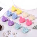 3 x Boderier 12 Pack Mini Bunny Claw Clips Cute Bunny Ears Hair Clips for Women Easter Gifts