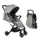 Lightweight Travel Stroller for Baby & Toddlers - Easy Fold & Compact Stroller with Canopy, Storage Basket, Multi-Position Recline & Convenient One-Hand Fold (Grey)