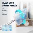 6 ft Extendable Duster Handle with 20 Refills, Compatible with Swiffer, Disposable Microfiber Dusting Pads for Home Cleaning, Ceiling, Fan, Window, Hard-to-Reach Areas