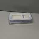 2Pack ANGOOBABY Large Grid Mesh Pencil Case 2 Compartment Pen Bag Clear Handheld Multifunction Pencil Pouch Transparent Makeup Bag for Teen Student College Business Travel Office Adult - Blue