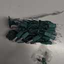 Clear Warm White Christmas Lights - 9 ft String of 50 Incandescent Mini Bulbs Multifunctional Lighting Modes, for Decorative, Bedroom, Outdoor, Xmas Twinkle Tree Lights with Green Wire Total 10.4 ft