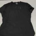 PUMIEY Women's Crew Neck Short Sleeve Tops Double Lined Slim Fit T Shirts Basic Tee Smoke. Size XL