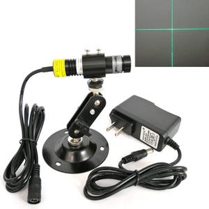 520nm Green Cross Line Light Cross hair Locator Marker for Screen Printing Heat Press Machine Alignment Placement (+AC-DC adpter+Holder, Green Cross)
