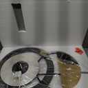 Anmotpe Modern Wall Clock Battery Operated Big Wall Clocks Large Mid Century Clock for Living Room,Silent Metal Wall Watch Circle Geometric Timepiece for Home,Living Room,Bedroom-26X16inch