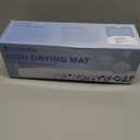 Dish Drying Mat for Kitchen Counter, 24"  16" Large Stone Drying Mat, Foldable Quick Dry Stone Mats, Ultra Absorbent Diatomaceous Earth Dish Mat for Dishes, Bottles, Cups, White