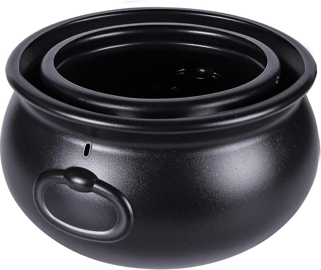 DIYDEC 5 in 1(8.5", 5.5", 3pcs 2.8") Package Halloween Large Cauldron, Black Plastic Witch Cauldron Kettle Halloween Pot Candy Holder for Halloween & St. Patrick’s Day Party Party Favors Decor DIYDEC 5 in 1(8.5", 5.5", 3pcs 2.8") Package Halloween Large Cauldron, Black Plastic Witch Cauldron Kettle Halloween Pot Candy Holder for Halloween & St. Patrick’s Day Party Party Favors Decor