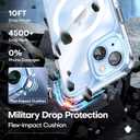 TAURI 3 in 1 Magnetic for iPhone 14 Case Clear, [Compatible with MagSafe] with 2X Screen Protectors, Military-Grade Drop Protection Shockproof Slim 14 Cover 6.1 Inch