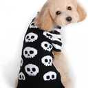 NACOCO Pet Sweaters Skeleton Sweater The Cat Dog Clothes Pet Clothing Little Puppy Dog Sweaters (Medium)