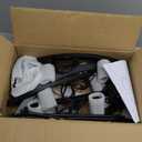 26.9" 10-Light Black Wagon Wheel Chandelier, Farmhouse Round Chandelier for High Ceiling Rustic Industrial Pendant Light Fixture for Kitchen Island Living Room Dining Room Entryway Bedroom Foyer