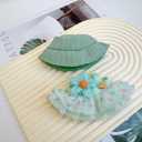 Doll Clothes Outfits, 3-Pieces Clothes Set Accessories for 17cm Dolls Outfit - Fashion Costume Doll Accessories for Decoration + Cute Dress+Bucket Hat+Detachable Fabric Flower(No Doll)(Green)