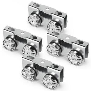 Trolley Assembly,Upgraded Load and Stable 4 Wheel Light Duty for Use with All 1-5/8" or Taller Strut Channel(Pack of 4)……