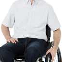 Amazon Essentials Men's Regular-Fit Short Sleeve Stretch Oxford Shirt with Pocket (M)