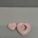 1Pc Small Keepsake Urn for Pet Ashes, Ceramic Heart Shaped Keepsake Urns, Ceramic Mini Cremation Urn for Dog or Cat or Bird Ashes, Pink