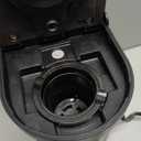 Small Single Serve Coffee Maker, Fast Brew One Cup Coffee Machine for K Cup and Grounds, 6 to 12 oz. Brew Sizes, Capsule Coffee Machine with Descaling Reminder and Viewing Tank, Black (9.45 Inches)