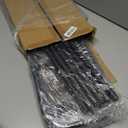 Gonfoam 4-Tier Expandable Shoe Rack,Adjustable Shoe Shelf Storage Organizer Heavy Duty Metal Free Standing Shoe Rack for Entryway Closet Doorway (Black)