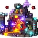 GobiDex 100PCS Magnetic Building Blocks Playset with Light-Up Blocks, STEM Sensory Travel Toys for Kids, Pretend Play Montessori Gifts for Halloween