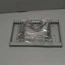 Mustorn 2 Pack Pots and Pans Organizer Under Cabinet, 22" Expandable Food Storage Container Lid Organizers with 9 Adjustable Dividers Pot and Pan Lid Holders Rack Inside Cabinet/Countertop(Gray)