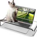 Clear Acrylic Monitor Stand,Keyboard Cover Protector Anti-Cat Prevent Cats from Touching Keyboard,Stand for Laptop, 1525-001
