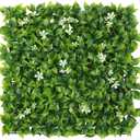Luyue 12pcs Artificial Grass Wall Panels Epipremnum Greenery Backdrop 2020 Green Flower Hedge Panel Greenery Grass Wall Decor Privacy Screen Wall Backdrop