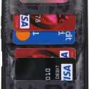 for Samsung Galaxy A13 5G Case with Card Holder for Women, for Samsung Galaxy A13 5G Phone Case Wallet with Credit Card with Ring Kickstand Zipper Slim Stand Case - Black Leopard