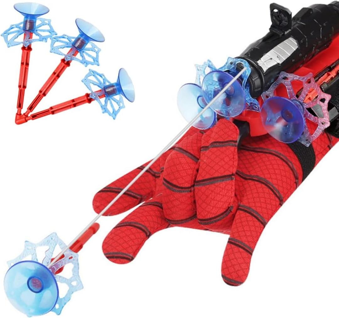 Spider Web Shooters for Kids,Adjustable Wrist Launcher Slinging Toy, Imaginative Role-Play Costume Accessory for Boys & Girls
