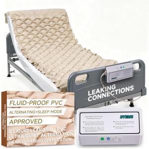 Alternating Air Pressure Mattress Pad, Bed Sore Prevention, Bed Mattress Topper with Quiet Pump & Waterproof, Relief Ulcer, Suitable for Bedridden or Limited Mobility Patie