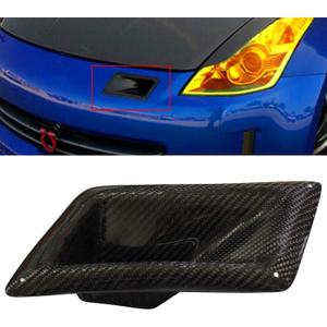 NewYall Front Left Carbon Fiber Bumper Cover Air Vent Intake Duct for Nissan 350Z 2003-2009