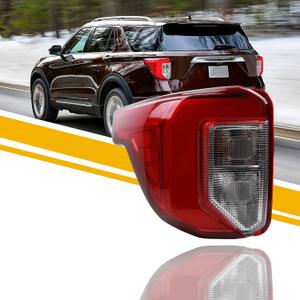 Dasbecan Left Driver Side Tail light Compatible With 2020-2024 Ford Explorer Halogen+LED Rear Light Replace# LB5Z13405F FO2800275