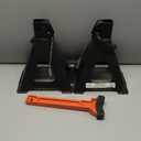 Upgraded Jack Stands 6 Ton (13,200 LBs) with 2 Crossbars and Double Pin Locking,Safe and Stable,Jack Stands 15.35"-22.05" Adjustable with Rubber Pads for Trucks,Home,Garage, SUV,Car,UTV/ATV,1 Pair (Black+Orange)