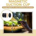 hygger Mini Wave Maker Aquarium Magnetic DC Powerhead with LED Display Controller for Saltwater Tank, 2600 GPH Aquarium Water Circulation Pump 26 to 55 Gallon Black