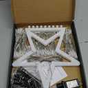 Christmas Decoration Lights, Outdoor Christmas String Light 320 LED 11.5 Ft Waterfall Tree Lights with Big Star Topper 8 Light Modes for Xmas New Year Holiday Garden Yard Indoor Outdoor Decor (Plastic-Multicolored)