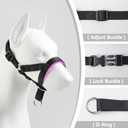 Dog Head Collar with Soft Fabric, Head Harness Stops Dog Pulling, Head Leash for Small Medium Large Dogs Walking (S, Green)