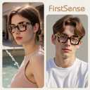 Reading Glasses for Men Women, 2 Pairs Quality Blue Light Readers Spring Hinge, Bright Black & Smoke TortoiseShell2 Mix,1.0