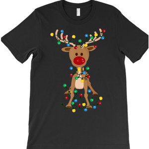 Rudolph Red Nose Reindeer Christmas Pajama Family Themed Holiday Fun G33699 Unisex, Black Sweater M