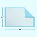 Medline Light Absorbency Underpad, 23" x 36", 50 Count, Disposable Bed, Furniture & Surface Protection, For Kids, Adults, Elderly, Puppy Pad, Changing Pad, Incontinence Pee Pad, Chucks