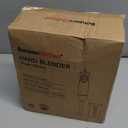 Bonsenkitchen Hand Blender, Immersion Blender with 2 Mixing Speed, 2-In-1 Hand Held Stick Mixer with Beaker for Soups, Smoothies, Sauce, White